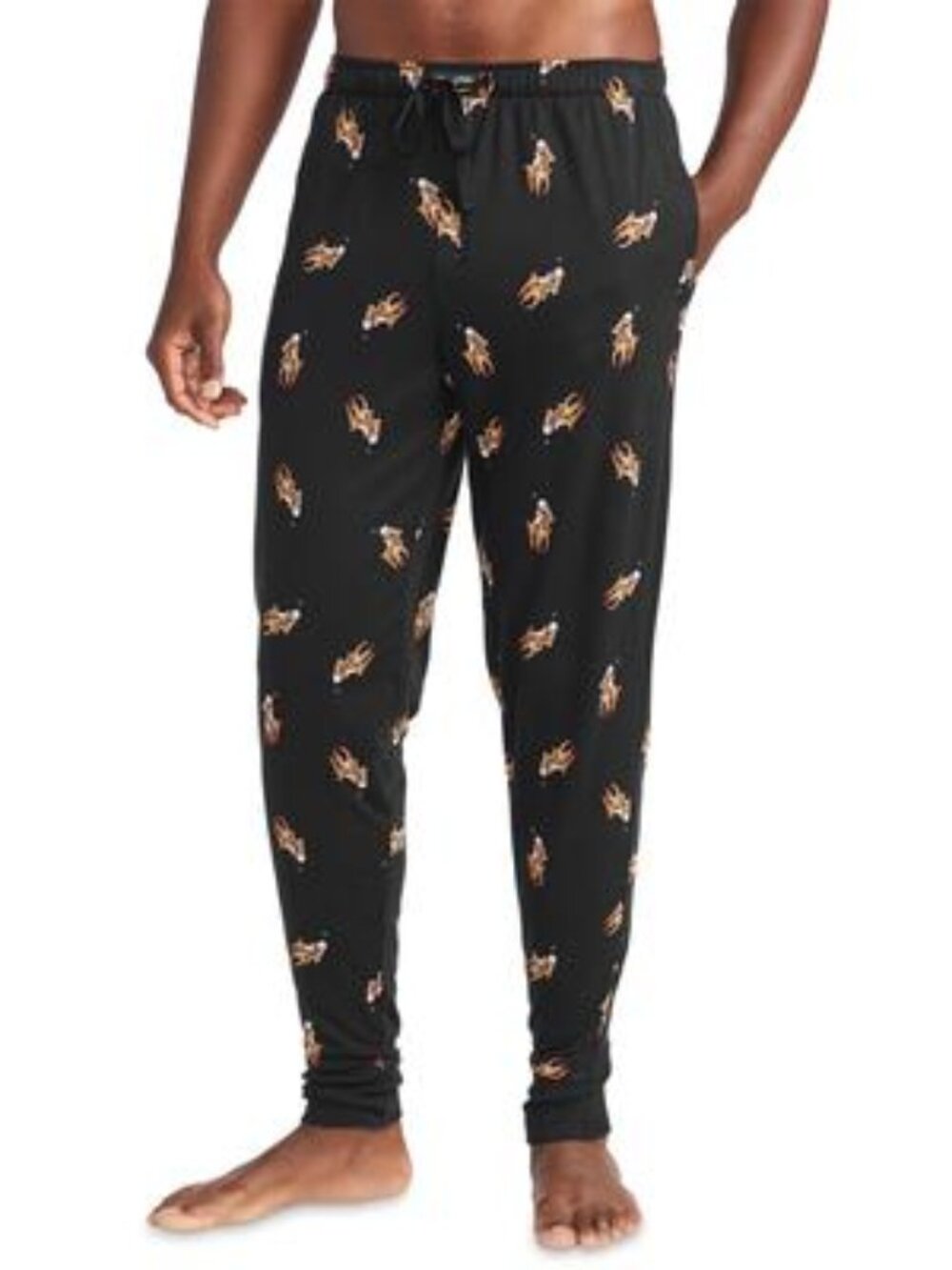 Polo Ralph Lauren Men's Knit Allover Logo Jogger Pajama Pants